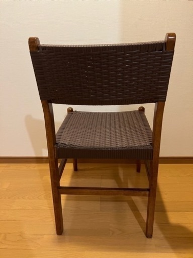 【まとめ買い割引あり】天然素材 ビンテージ/北欧 ダイニングチェア 同じもの3脚あり◎