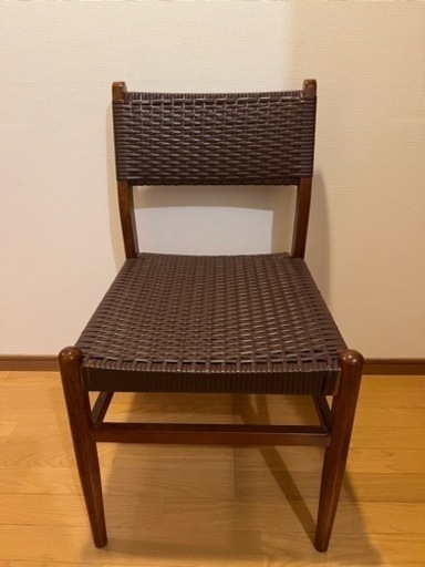 【まとめ買い割引あり】天然素材 ビンテージ/北欧 ダイニングチェア 同じもの3脚あり◎