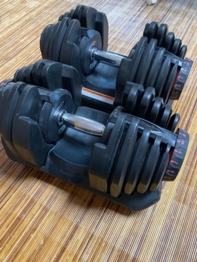 【終了】可変式ダンベル 2個セットウエイト 重量調節 アジャスタブル