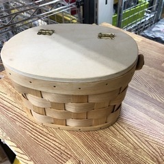 ★ジモティー割引有★トールペイント白木バスケット