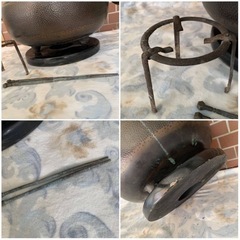 H070 特大 火鉢　直径 約42cm　重量 約7.7kg の画像
