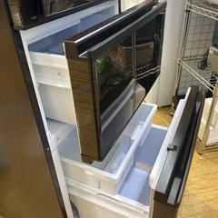 真ん中野菜室?MITSUBISHI 2021年製 300L冷蔵庫 MR-CX30BKF 自動製氷?右