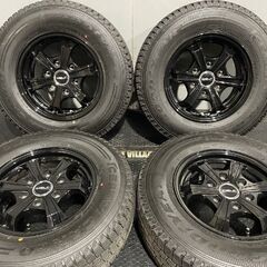 【GOODYEAR ICENAVI CARGO 195/80R15 107/105L LT】スタッドレス【DELF 15インチ 6J6HPCD139.7+33】23年製 バリ溝 ハイエース等　(MTN378)クレジットカード QRコード決済可能