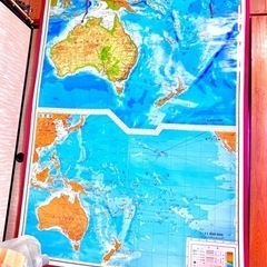 巻物　世界地図（オセアニア州）