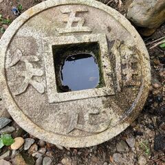 お庭にお１つ、龍安寺の蹲(つくばい)