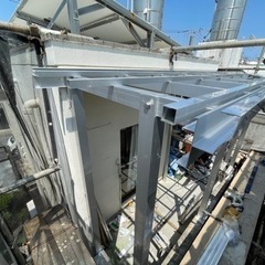【アルミ製サンルーム新設工事】