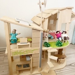 家具付きグリーンドールハウス　プラントイ Plantoys エコ...