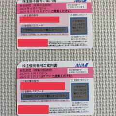 【取引中】ANA株主優待券2枚