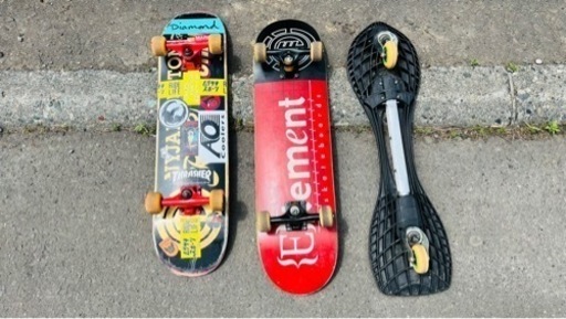 スケボー、J board 計3本