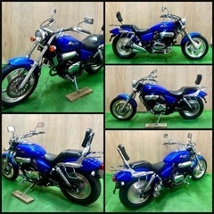 ★長野県の方限定送料無料★動画あり★ホンダ Vツインマグナ★マグナ250 青 実動美車 人気車種 早い者勝ち MC29 キャブレター 水冷 レブル ビラーゴ アメリカンの画像