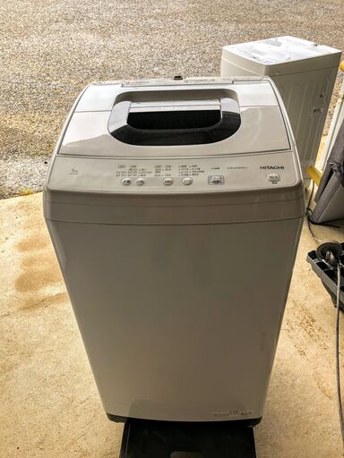 HITACHI 縦型洗濯機 NW-50G 2021年製　5kg 2ステップウォッシュ 風脱水