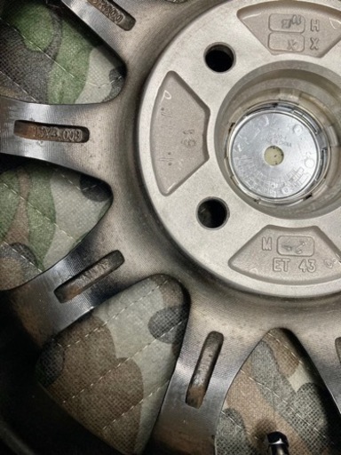 「商談中」㉟145/80R13新品タイヤ4本と中古美品ホイールとナット付き