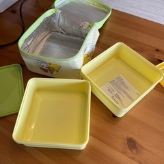 [無料]西松屋 非売品 保冷ランチバッグ・ランチボックスセットの画像