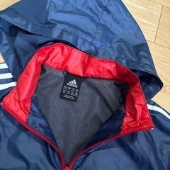 adidas アディダス　kids  160㎝　ウインドブレーカー　ジャンパー　服　スポーツ スキーの画像