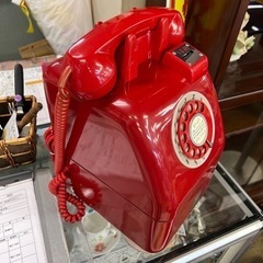 赤公衆電話　レトロ　80170の画像