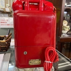 赤公衆電話　レトロ　80170の画像