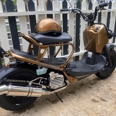 HONDA ホンダ ズーマー AF58 ダークゴールド 4スト キャブ 実働 50cc 原付 スクーター 通勤・通学 現状 ヘルメットプレゼントの画像
