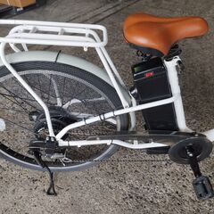 激安！中古電動自転車！49800円　26インチ　ホワイト　★北摂限定配送無料★　大阪府高槻市の画像