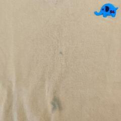 子供用品　Tシャツ　半袖　90　黄色　ゾウの画像