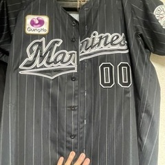 鳥谷敬千葉ロッテビジター ユニフォームの画像