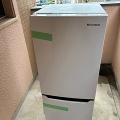 2ドア冷蔵庫　ハイセンス　2021年製
