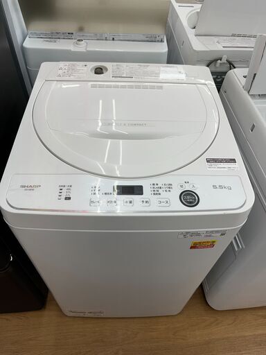 ☆ジモティー割引有☆　S仕/5.5kg洗濯機/シャープ/ES-GE5E/2021年