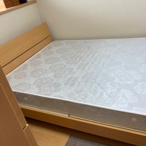 家具 ベッド ダブルベッド(マット)付き