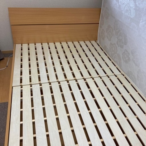 家具 ベッド ダブルベッド(マット)付き