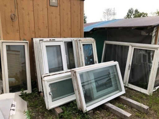 中古アルミサッシ樹脂サッシまとめて
