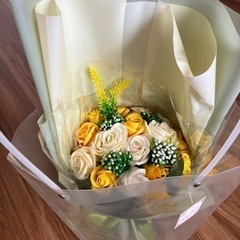 シャボンフラワー　　決まりました(^-^)