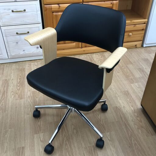 ★ジモティ割あり★ ワークチェア　おしゃれ　 クリーニング済み KJ5465