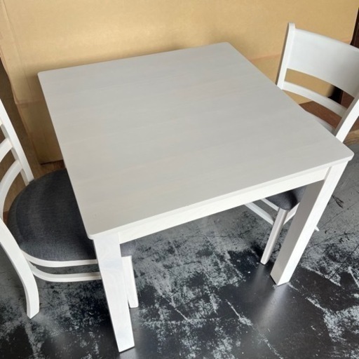 ダイニングテーブルのみ販売　白　ホワイト　幅75テーブル　四角　1点のみ　早い者勝ち