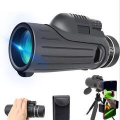 スマホ対応単眼鏡　未使用　80×100（ブラック）高倍率 望遠鏡...