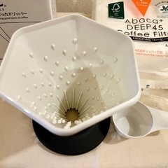 美品　ディープドリッパープロ☕️新品コーヒーフィルター100枚＋おまけ　セット🍊の画像