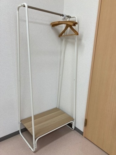 家具 ハンガーラック　木製ハンガー付き
