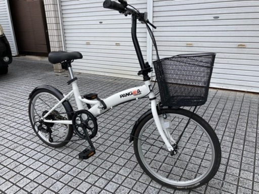 【折りたたみ自転車】美品❗️使用少ない❗️オススメ車❗️20インチ 6段変速、前カゴ付　若林自転車　浜大津店　SALE中❗️　