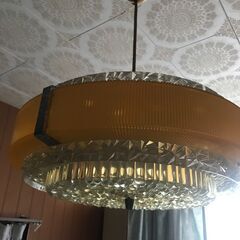 昭和レトロ　ポップ　シェード　オレンジ　　照明