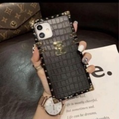 【最高級✨】クロコiPhoneケース　ブラック