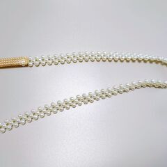 お譲りしました 値下げ 1100円 新品 浴衣用パール帯飾り