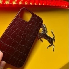 【絶品神アイテム💖】クロコiPhoneケース　ブラック