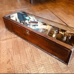 最終値下げ　激レア　フランスアンティークキャビネット　パンケース　ショーケース k253_dai.jpg