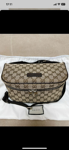 【GUCCI】キャンバスボディバッグ、ウエストバッグ