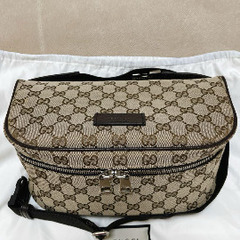 【GUCCI】キャンバスボディバッグ、ウエストバッグ
