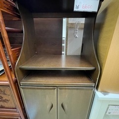 レンジ台 ブラウン 木製ラック 
