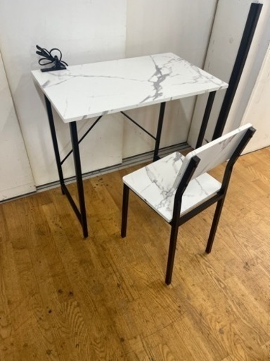 N669★大理石柄デスク★パソコンデスク★幅750mm