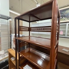 飾り棚 和風家具 インテリア 彫刻の画像