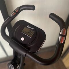 HAIGE ハイガー エアロバイク 静音 小型 フィットネスバイク メーター付きの画像