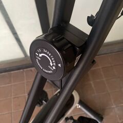 HAIGE ハイガー エアロバイク 静音 小型 フィットネスバイク メーター付きの画像