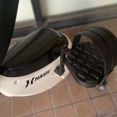 HAIGE ハイガー エアロバイク 静音 小型 フィットネスバイク メーター付きの画像
