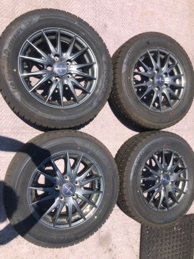 売約済　15インチ　アルミホイールセット　スタッドレスタイヤ付